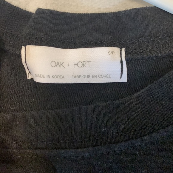 Oak + Fort drawstring black top - Picture 2 of 3